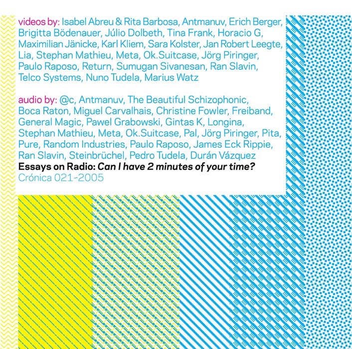 Essays on Radio: Can I have 2 minutes of your time? cover